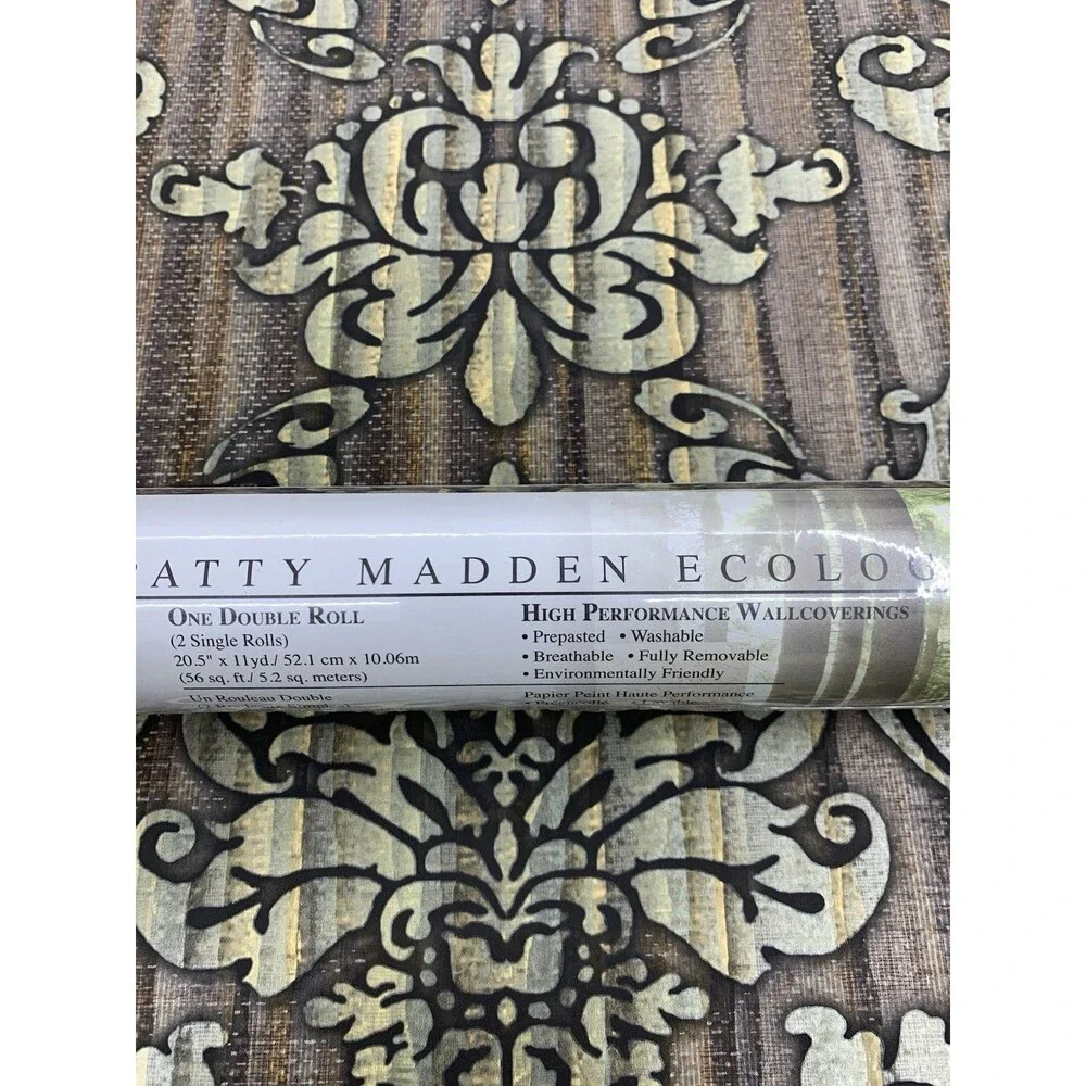 Patty Madden Fleur-De-lis Easy Walls Wallpaper SEN185814, 20.5 X 11yds